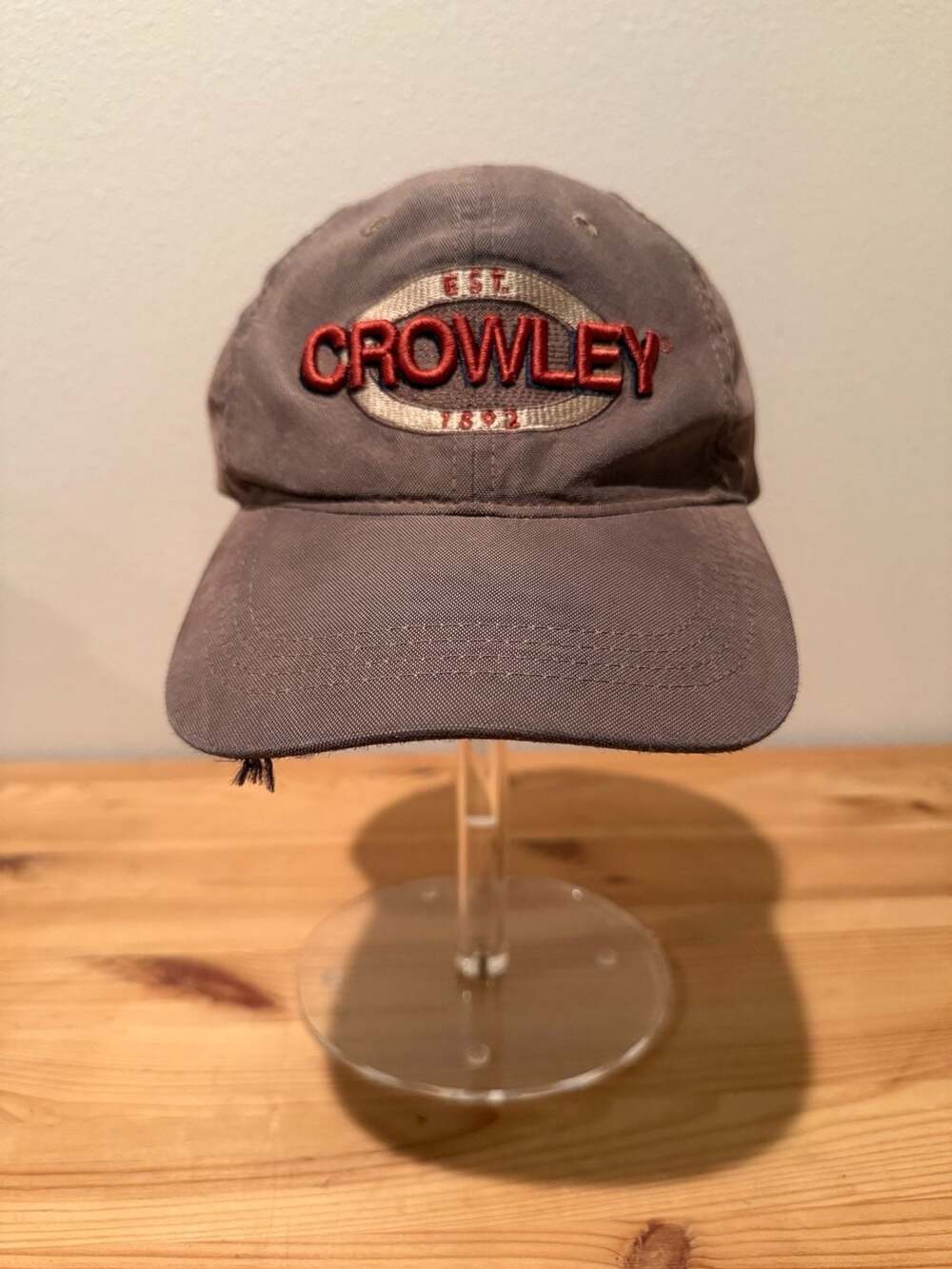 Crowley Est. 1892 Brown Embroidered Baseball Hat Cap